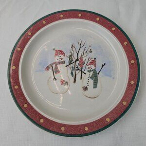 Royal Seasons Snowmen 10" Dinner Plate